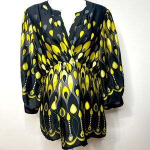 {Chenault} Woman’s V Neck Blouse